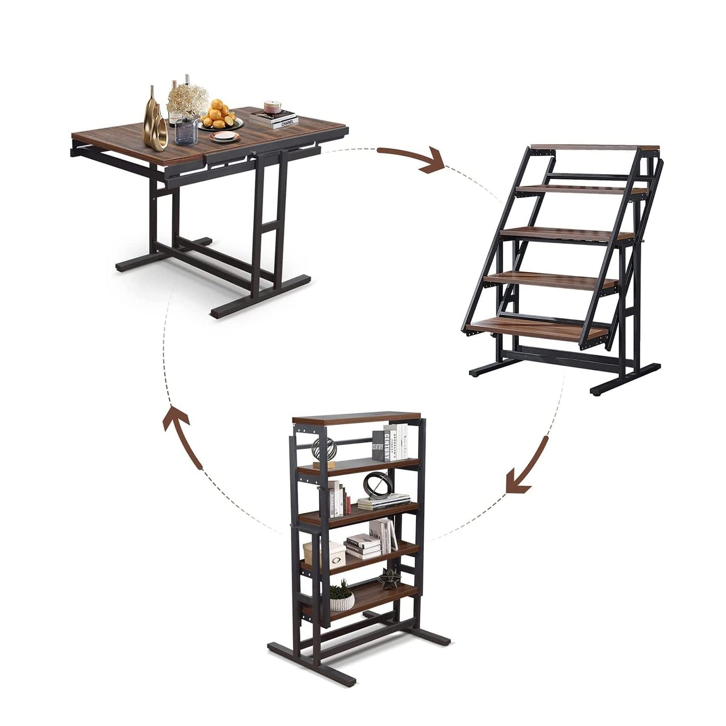 Multi-functional Shelf, Extendable Dining Table