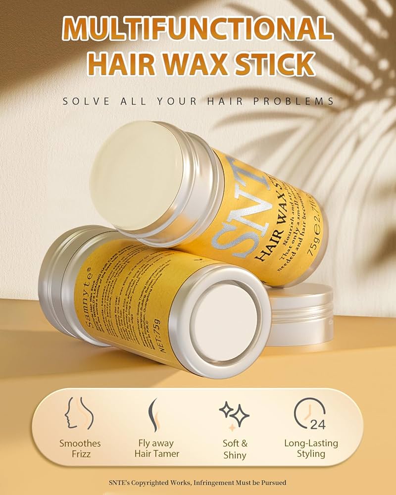Hair Wax Stick Gel Cream Styling Hair Frizz Fixed