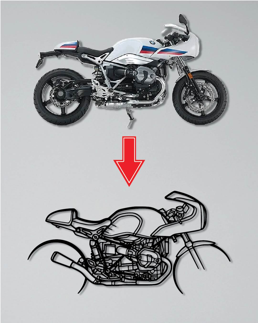 Your Custom Motorcycle Metal Wall Art