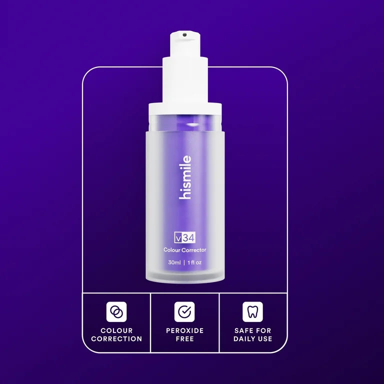 Hismile v34 Colour Corrector, Purple Teeth Whitening