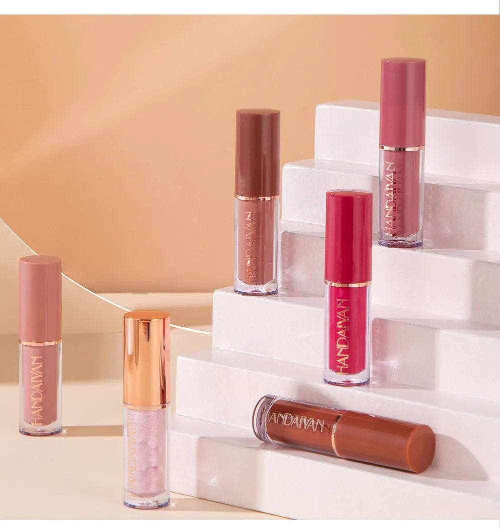 12 Matte Liquid Waterproof Velvet Lip Gloss - Imported