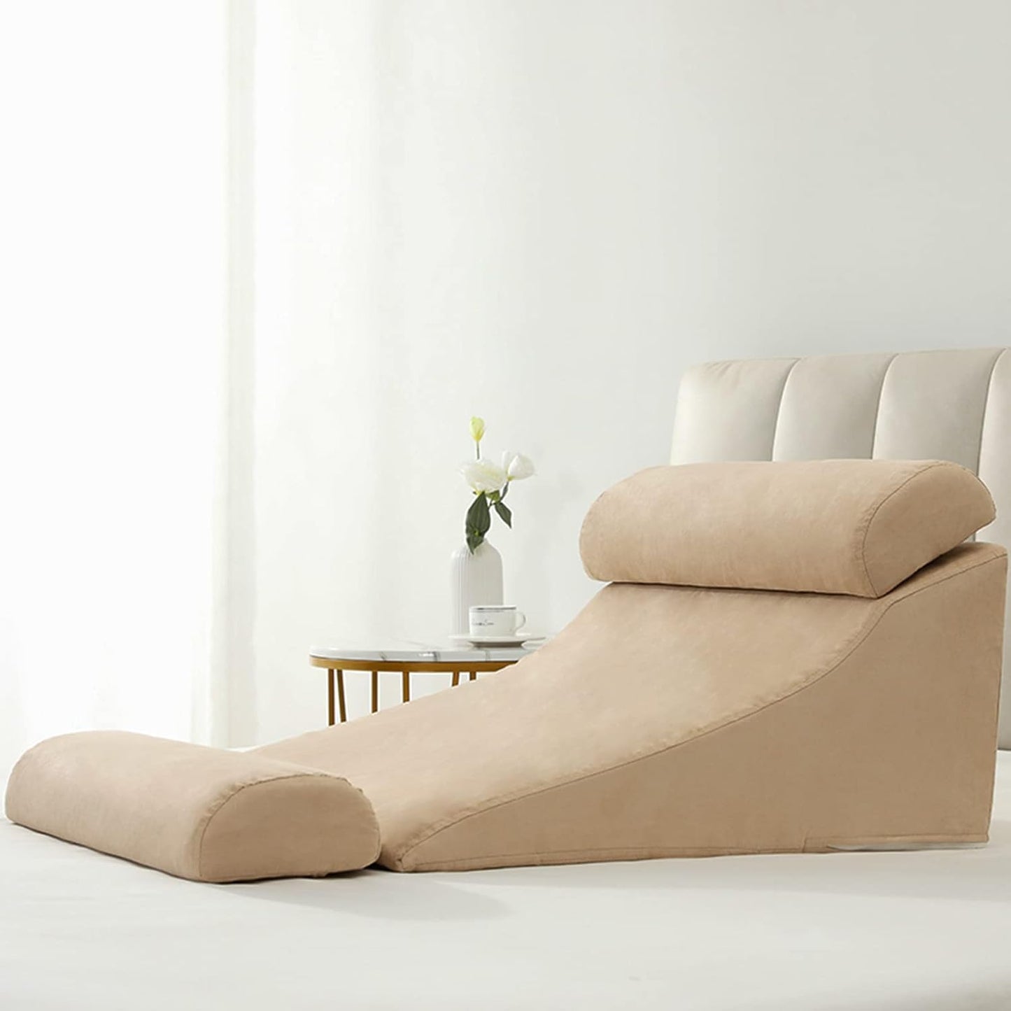 Bed Wedge Triangular Memory Foam Pillow Set