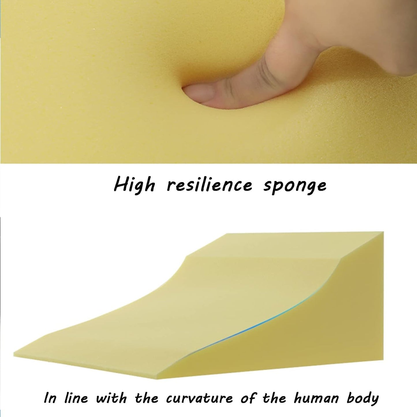 Bed Wedge Triangular Memory Foam Pillow Set