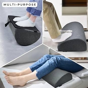 Foot Rest Pillow Cushion Half Cylinder Stool