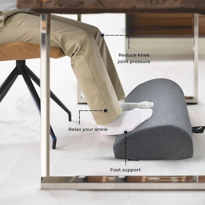 Foot Rest Pillow Cushion Half Cylinder Stool