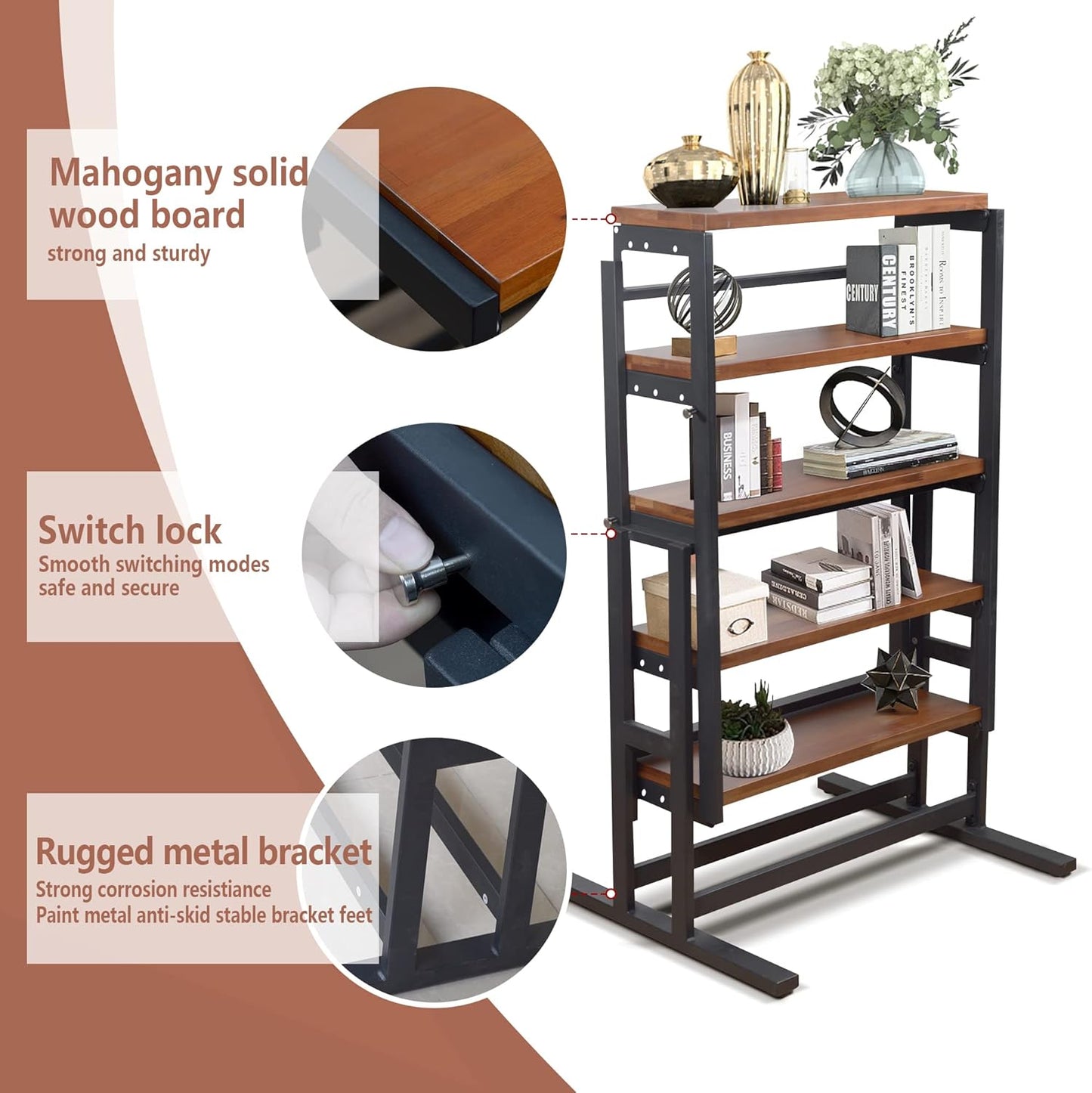 Multi-functional Shelf, Extendable Dining Table