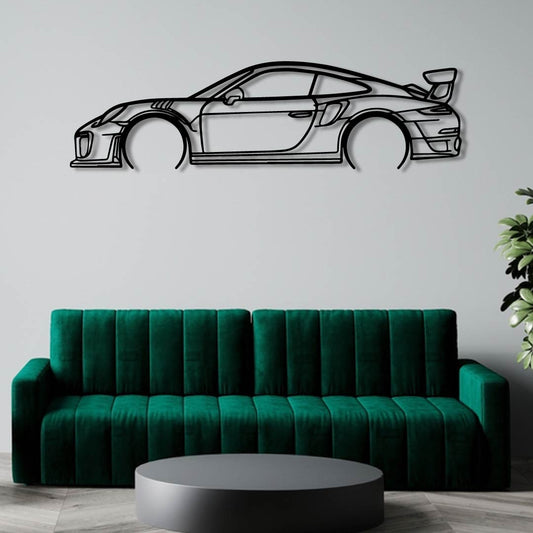 PORSCHE 911 991 GT2 RS DETAILED Metal Wall Art