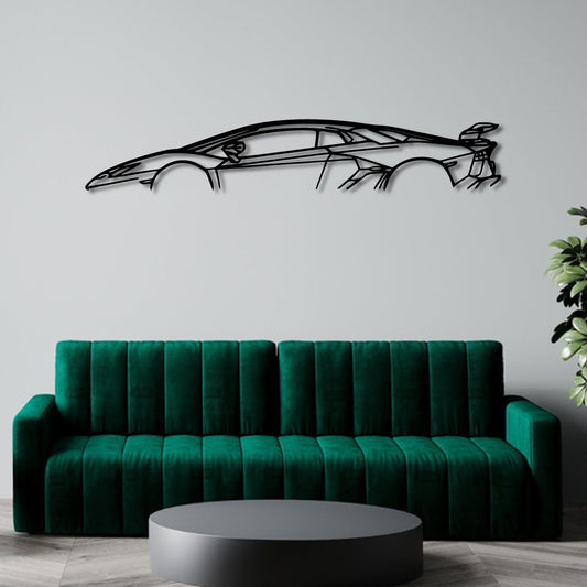 Lamborghini Aventador SVJ Metal Wall Art Frame