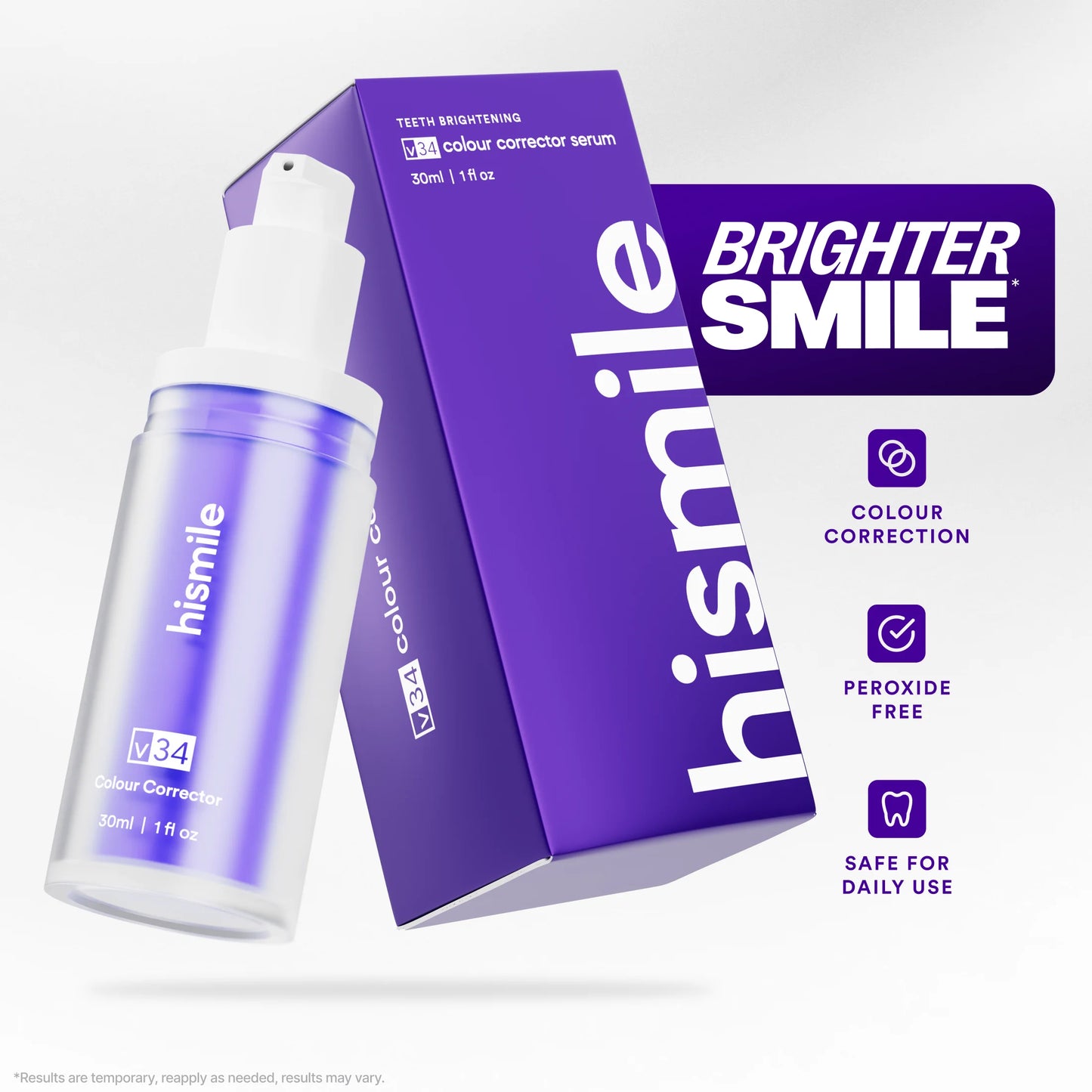 Hismile v34 Colour Corrector, Purple Teeth Whitening