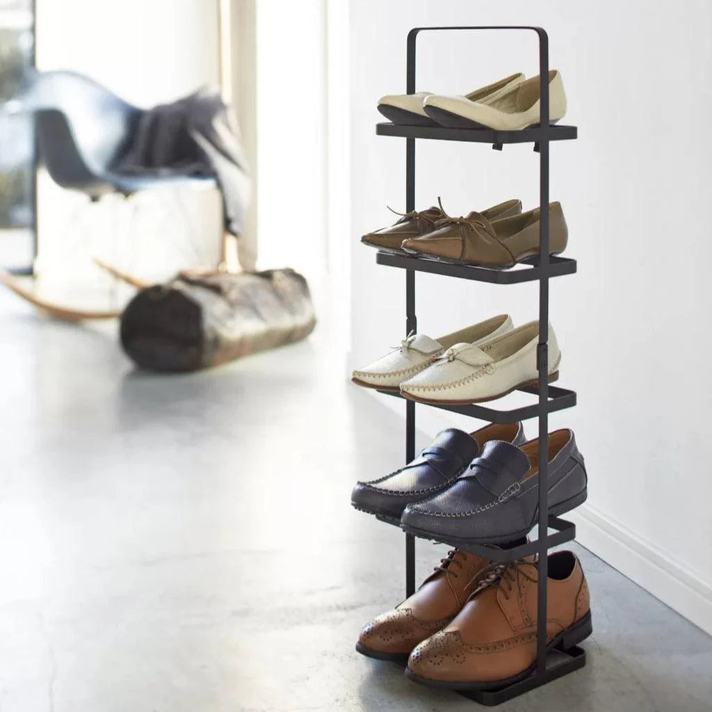 Multi-functional Tower 5 Pair Shoe Rack - Black – Glow Bazar